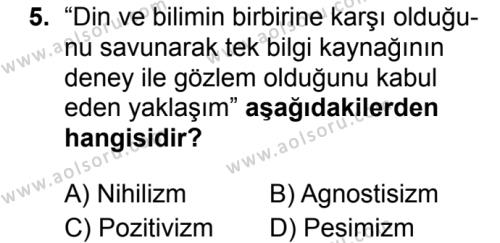 aol din kulturu ve ahlak bilgisi 6 dersi 2019 2020 yili 2 donem sinavi aol soru