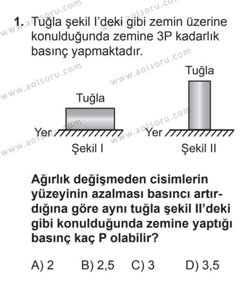 Aol Fizik 3 Dersi 2017 2018 Yili 3 Donem Sinavi Aol Soru