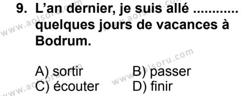 Fransızca 5 Dersi 2011-2012 Yılı 1. Dönem Sınavı 9. Soru